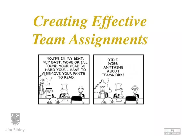 team assignment process