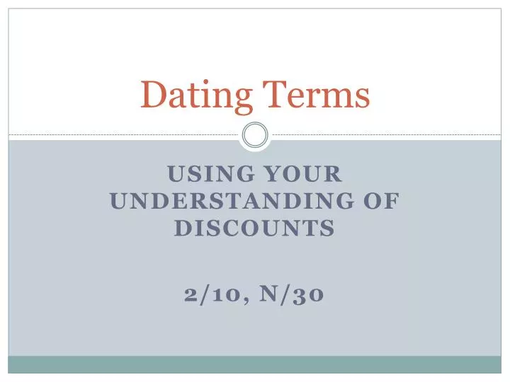 PPT Dating Terms PowerPoint Presentation, free download ID3662325