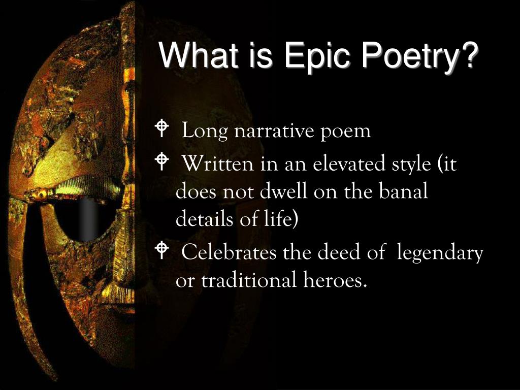 what is epic poetry essay