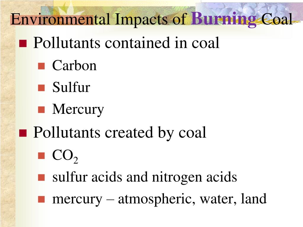 PPT - Chapter 11 Fossil Fuels - Coal PowerPoint Presentation, free ...