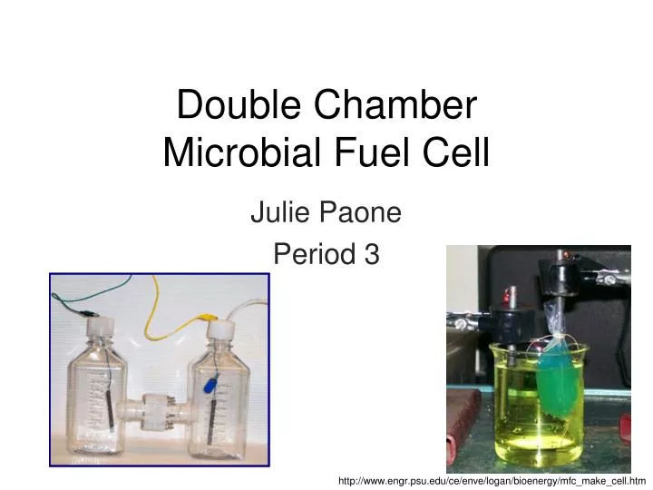 double chamber microbial fuel cell n.