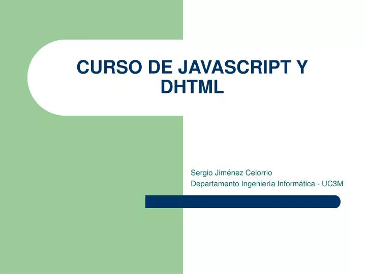 curso de javascript y dhtml n.