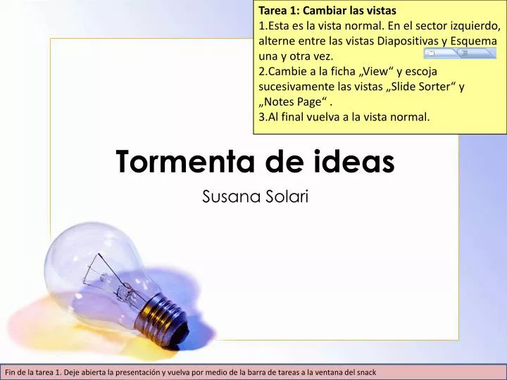 PPT Tormenta de ideas PowerPoint Presentation, free