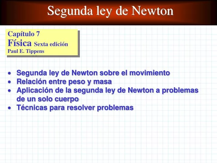 Arriba 74+ imagen diapositivas de la segunda ley de newton