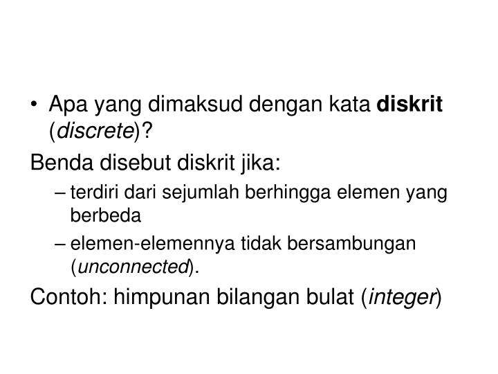 PPT - Pengantar Matematika Diskrit PowerPoint Presentation 