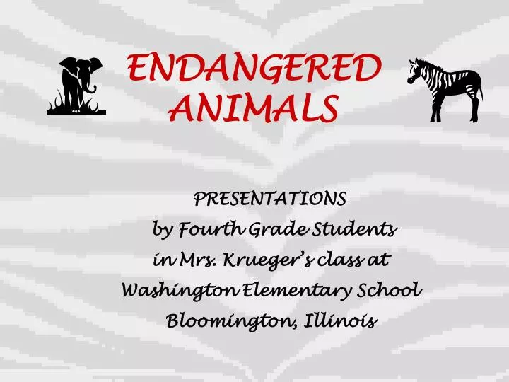 PPT - ENDANGERED ANIMALS PowerPoint Presentation, free download - ID:3666530