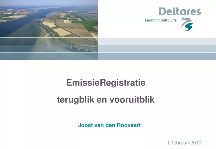 PPT - EmissieRegistratie Terugblik En Vooruitblik PowerPoint ...