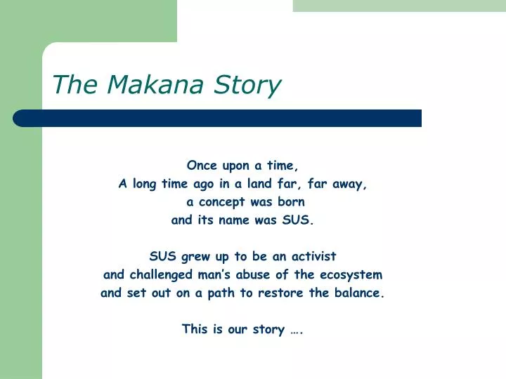 the makana story n.
