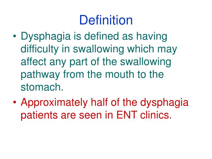 PPT - DYSPHAGIA PowerPoint Presentation - ID:3669707