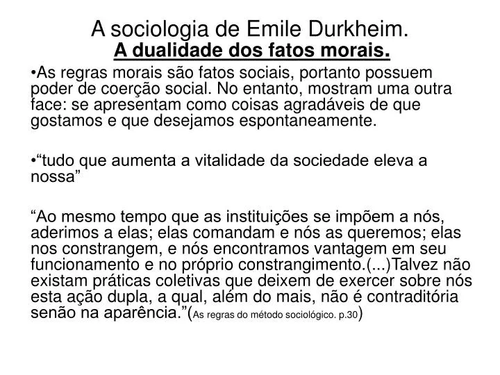 Contribuição De Durkheim Para A Sociologia