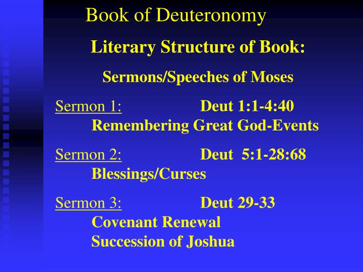 PPT - Book of Deuteronomy PowerPoint Presentation - ID:3670457