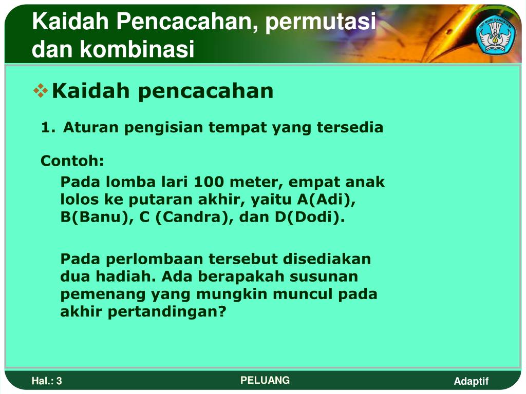 PPT - Teori Peluang PowerPoint Presentation, Free Download - ID:3670801