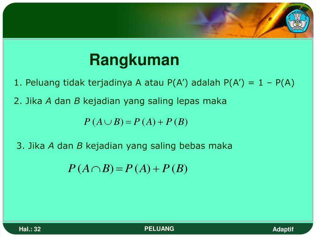 PPT - Teori Peluang PowerPoint Presentation, Free Download - ID:3670801