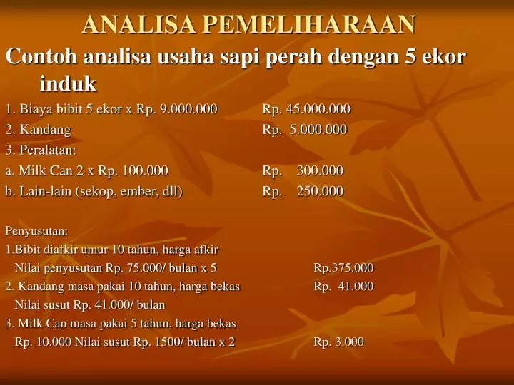 Ppt Analisa Pemeliharaan Powerpoint Presentation Free Download