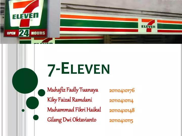 PPT 7 Eleven PowerPoint Presentation Free Download ID 3673025