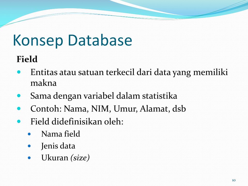 Effusive meaning. Database fields
