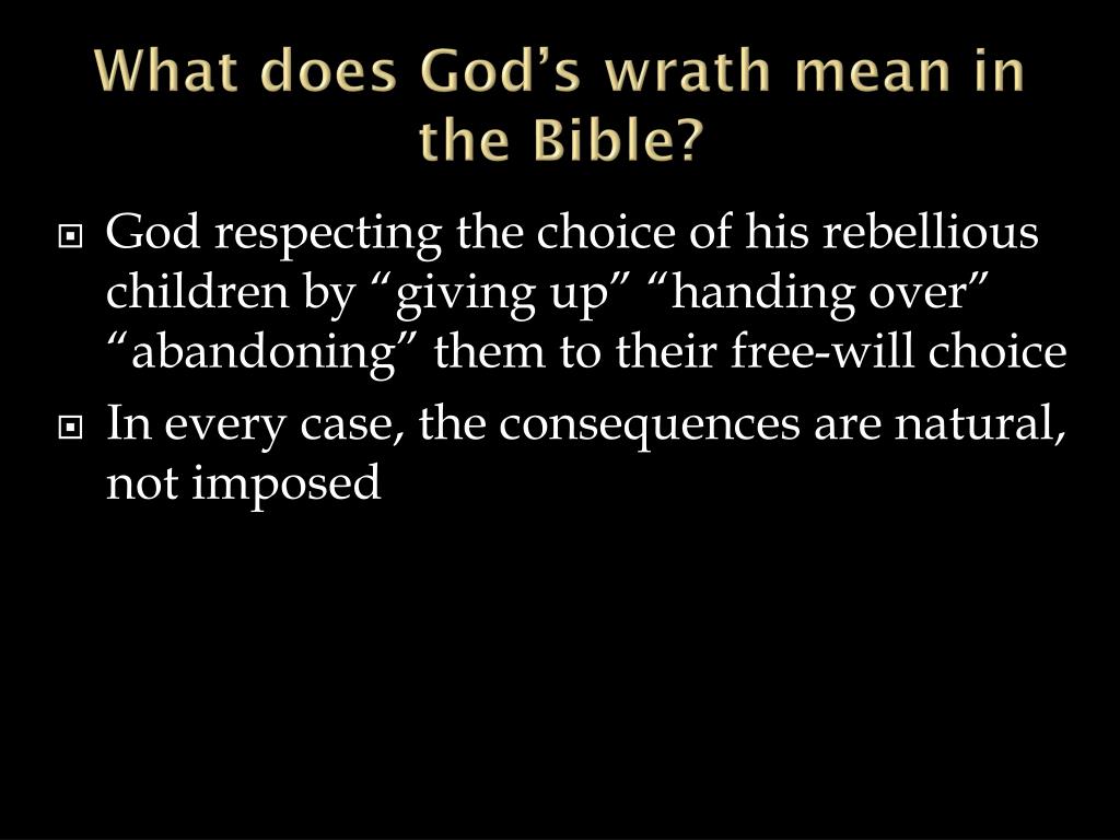 PPT God s wrath PowerPoint Presentation free download ID 3673602