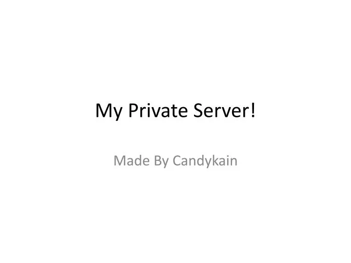Ppt My Private Server Powerpoint Presentation Free Download Images, Photos, Reviews