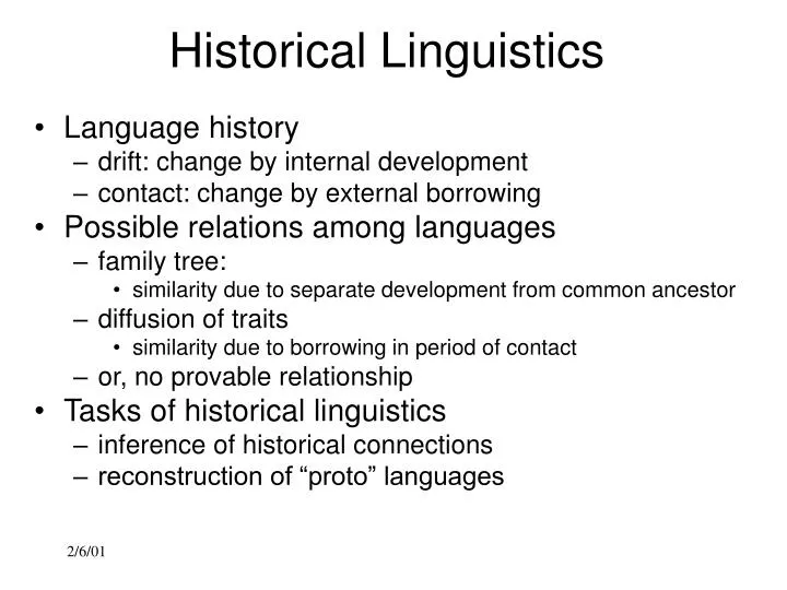 PPT Historical Linguistics PowerPoint Presentation, free download