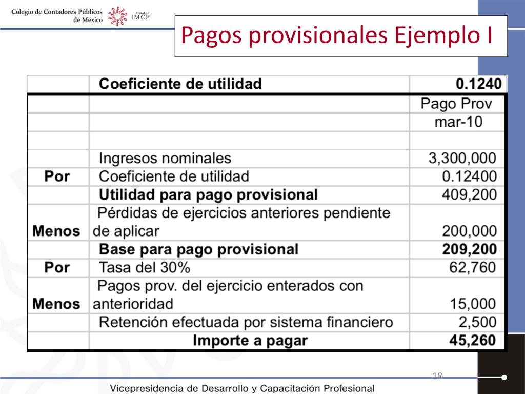 PPT - PAGOS PROVISIONALES Personas Morales 2010 ISR e IETU PowerPoint