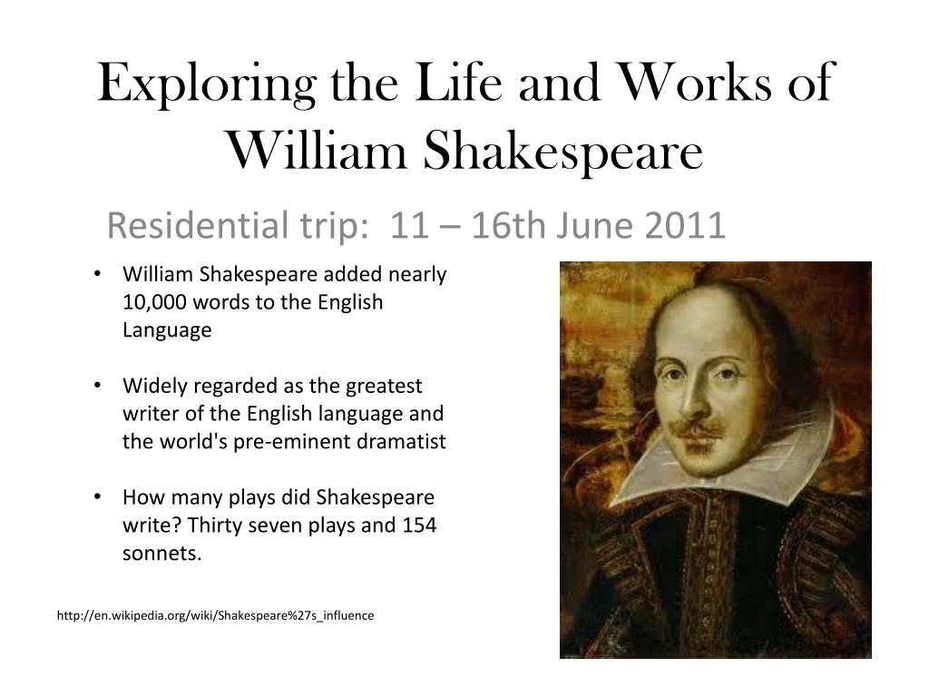 william shakespeare presentation