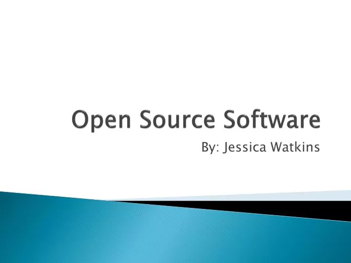 open source software n.