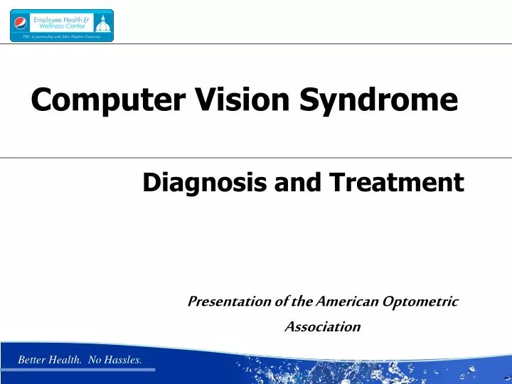 PPT - Computer Vision Syndrome PowerPoint Presentation ...