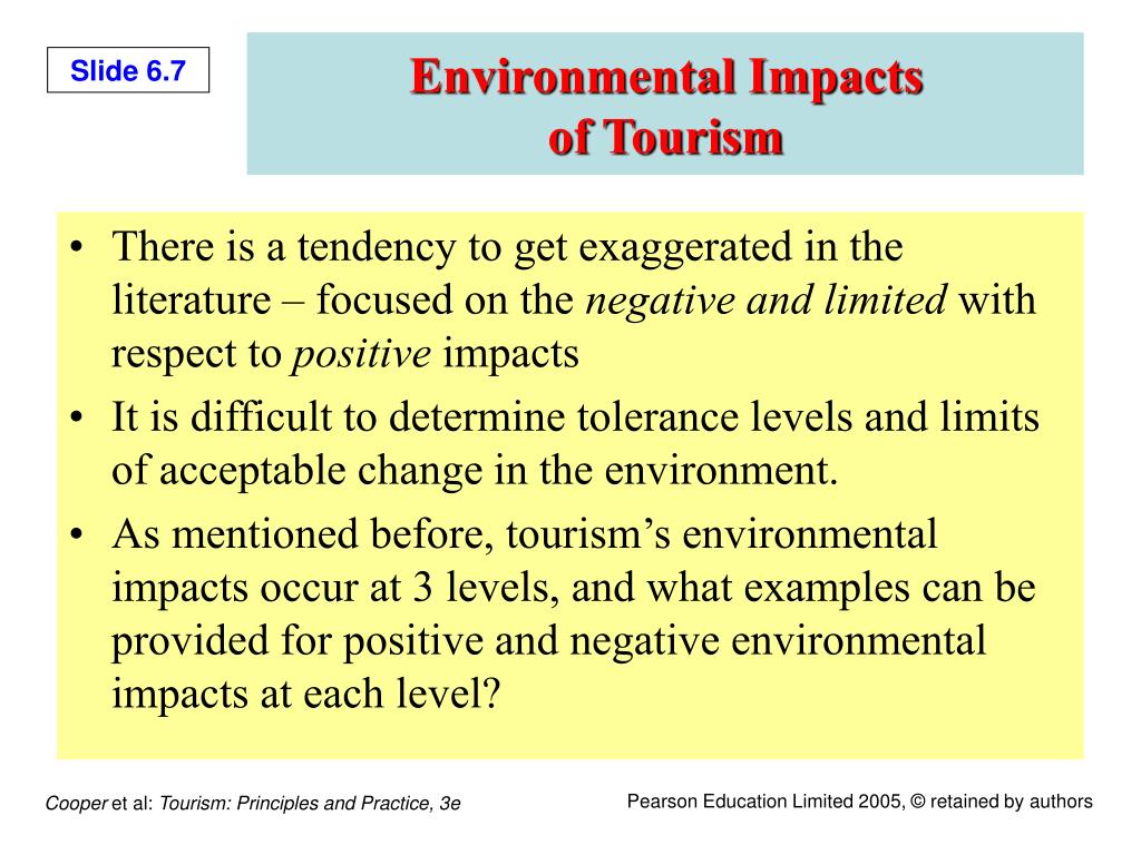 environmental impacts to tourism