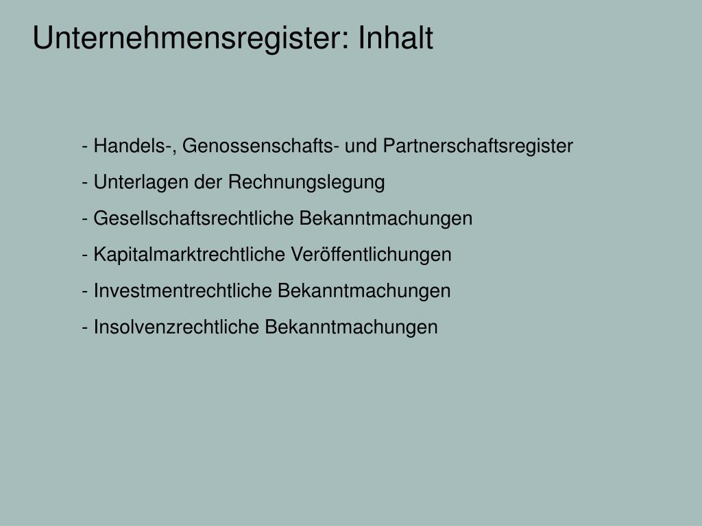 PPT Eintragung wirkt konstitutiv PowerPoint Presentation, free