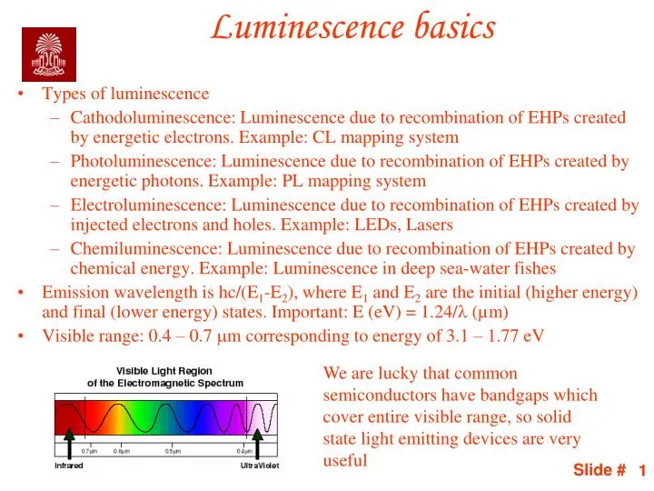 PPT - Luminescence basics PowerPoint Presentation - ID:3679423