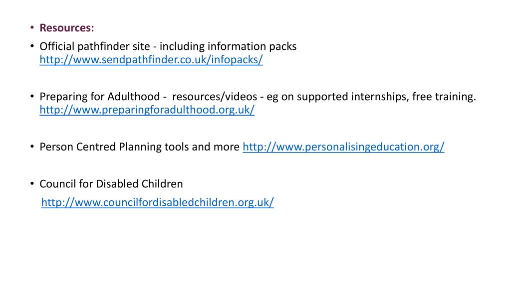 PPT - The New Assessment Process and Education, Health and Care Plans ...