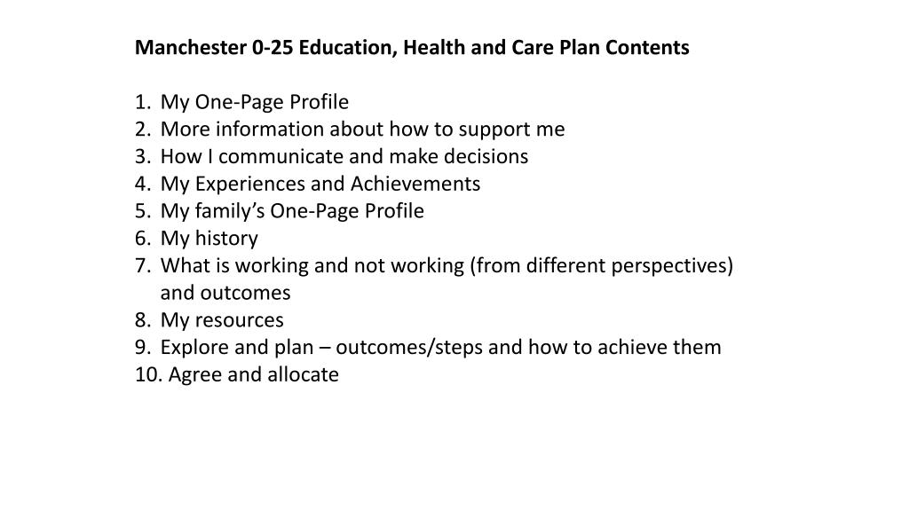 PPT - The New Assessment Process and Education, Health and Care Plans ...