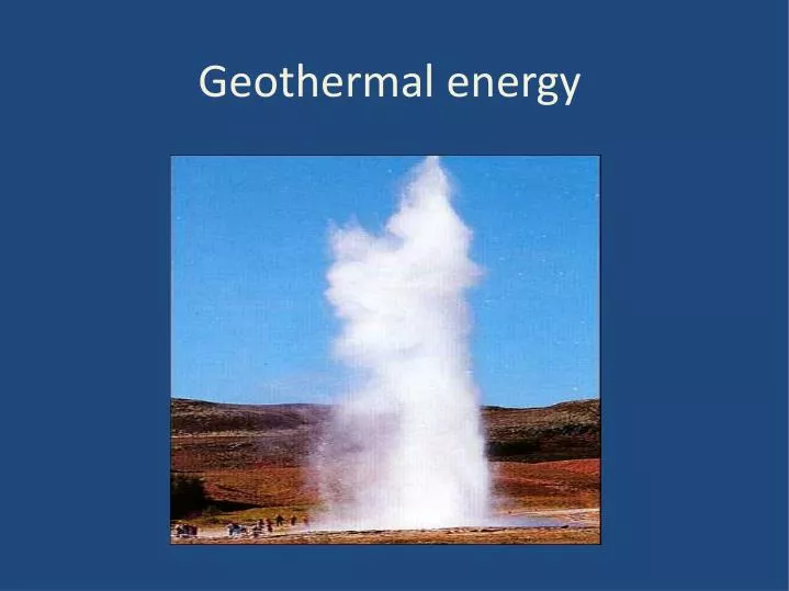 geothermal energy n.
