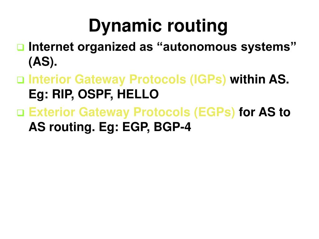 Ppt Interior Gateway Protocols Rip Ospf Powerpoint