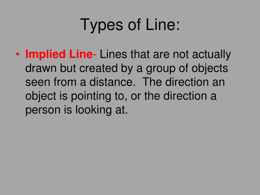 implied line definition