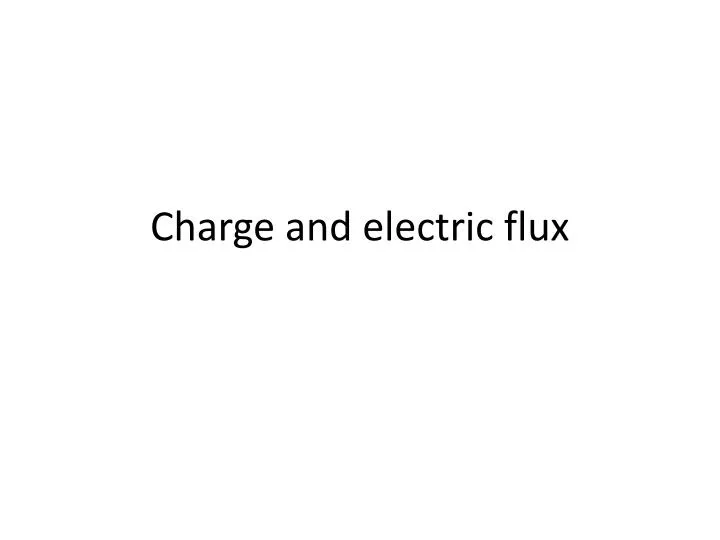 net electric flux from charge of electron
