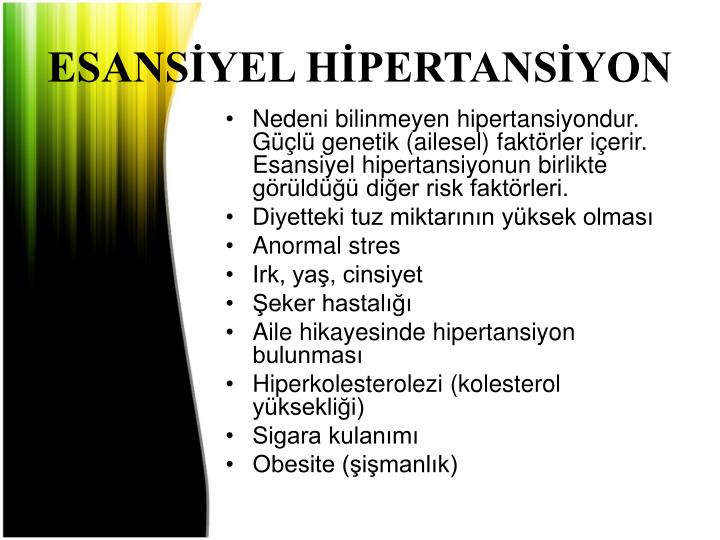 esansiyel hipertansiyon