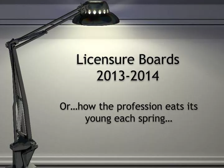 licensure boards 2013 2014 n.
