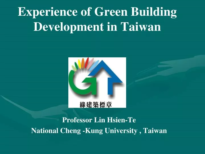 experience of green building development in taiwan n.