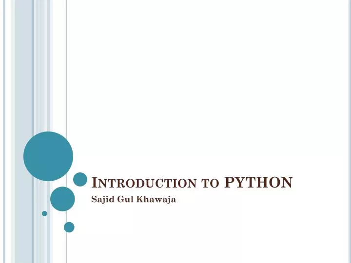 PPT - Introduction to PYTHON PowerPoint Presentation, free download ...