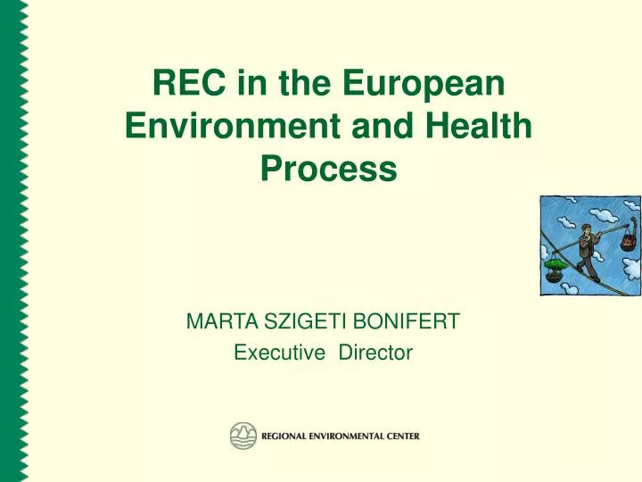 rec in the european environment and health process n.