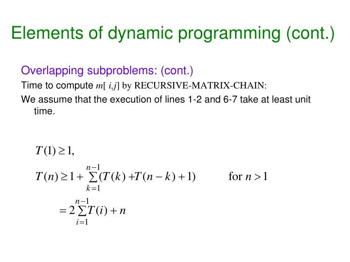PPT - Dynamic Programming PowerPoint Presentation - ID:3687406