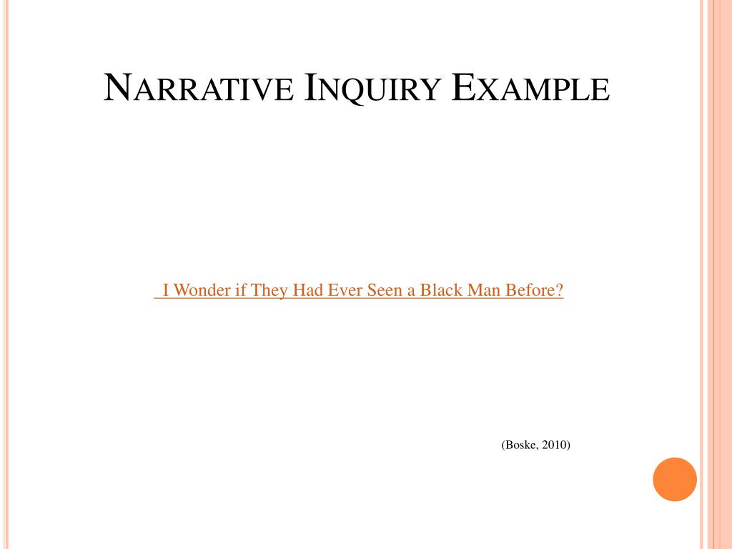 narrative research example title