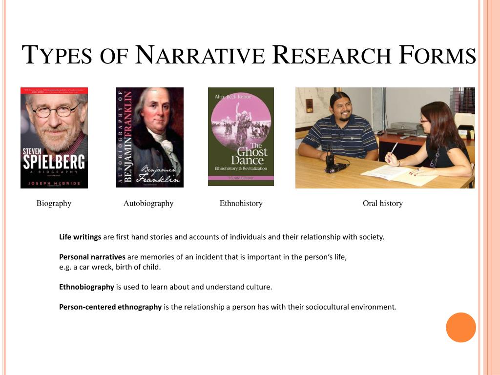 narrative presentation in research