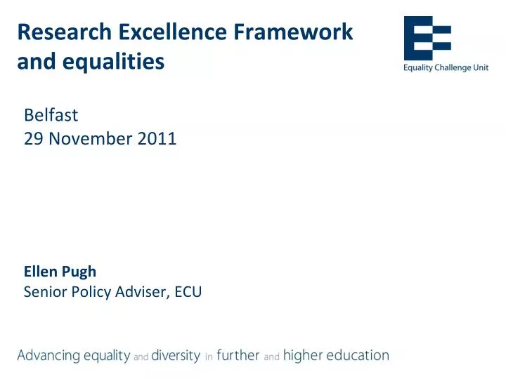 research excellence framework and equalities n.