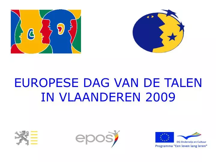 PPT - EUROPESE DAG VAN DE TALEN IN VLAANDEREN PowerPoint Presentation