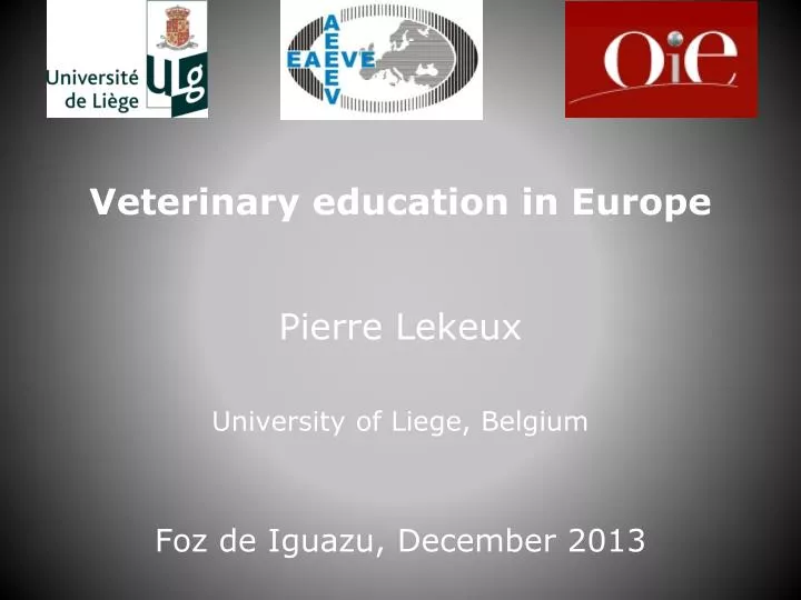 PPT Veterinary education in Europe PowerPoint Presentation, free