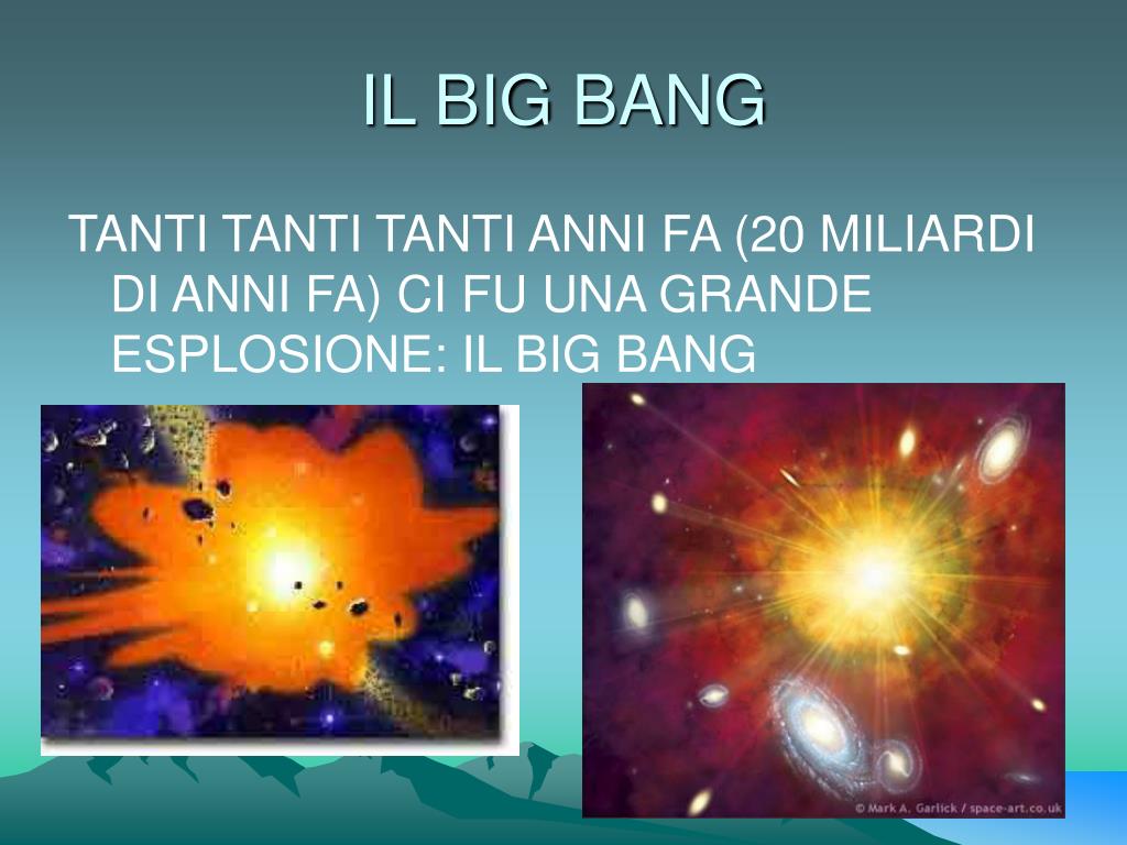 Si Origina Con Il Big Bang PPT - LA STORIA DELLA TERRA PowerPoint Presentation, free download - ID