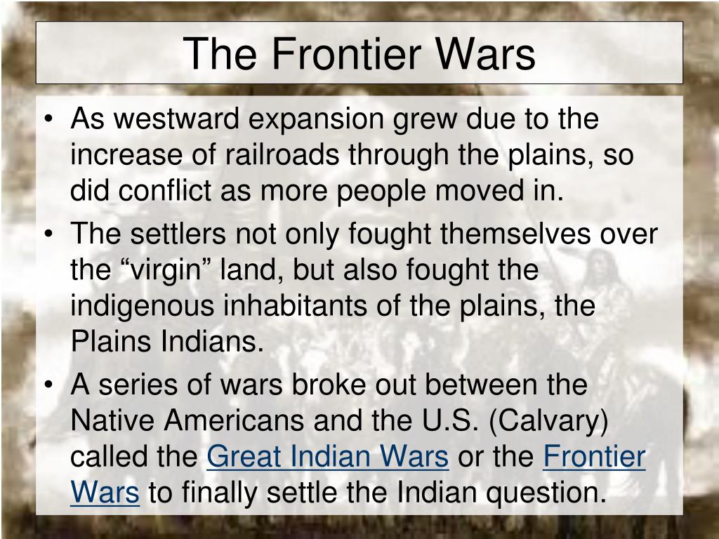frontier wars essay