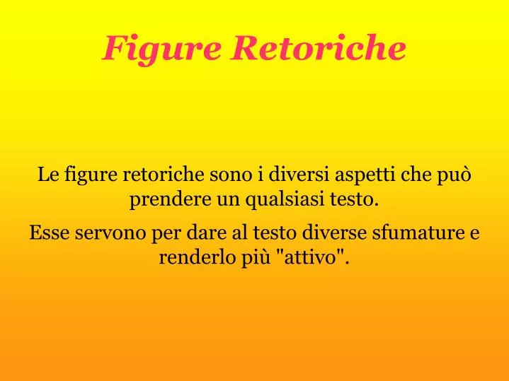 PPT - Figure Retoriche PowerPoint Presentation, free download - ID:3692620